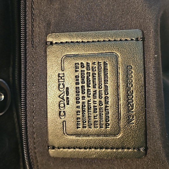 CoachTextured Leather Tote - Picture 3 of 10